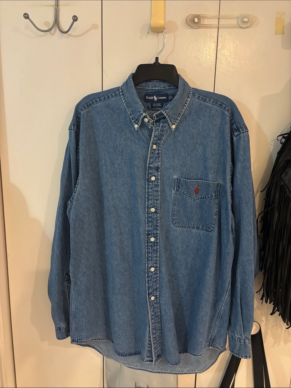 Vintage RARE Ralph Lauren "The Big Shirt" Denim Button Down 90’s size Medium